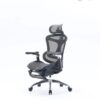 כיסא SIHOO Doro-C300 PRO Black Footrest מבט קדמי מהצד