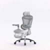 כיסא SIHOO Doro-C300 PRO Light Gray Footrest מבט קדמי מהצד